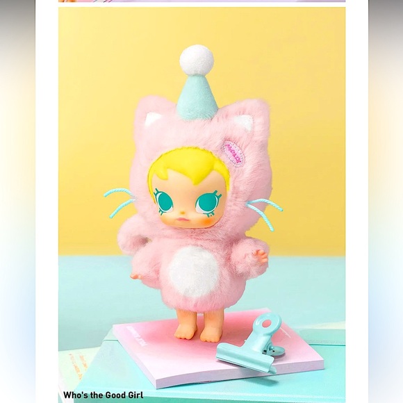 PopMart Molly Pocket Friends Who’s the Good Girl Plush Pendant New w/ Box & Card - Picture 1 of 6